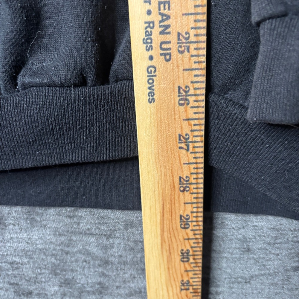 Vintage 90s Wolf Illinois Sweatshirt Mens XL Black Moon Graphic Tultex Grunge - Picture 7 of 9